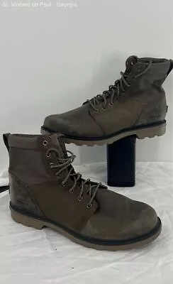 Sorel Brown Solid Combat Boot Men Size 14 Free Shipping • $9.99