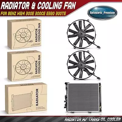 Radiator & Cooling Fan Assembly Kit For Mercedes-Benz W124 300E 300CE E320 300TE • $178.99