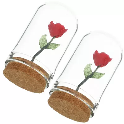  2 Pcs Red Resin Fake Mini Boots Miniature Decorations Dinning Table • £7.83