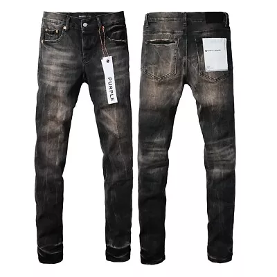 Black New Purple Brand Men's Personality Fashion Jeans • $89.99