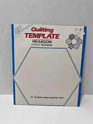 VTG EZ Hexagon Quilting Template Plastic  9313 Marti Michell NIP NOS • $8