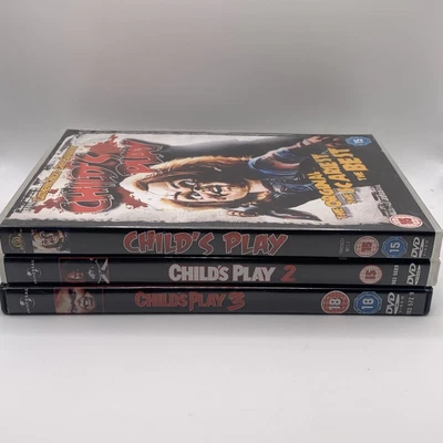 £14.99 • Buy Child’s Play Parts 1/2/3 Horror Movie (DVD’s)