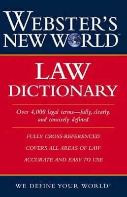 Webster?s New World Law Dictionary • £3.59