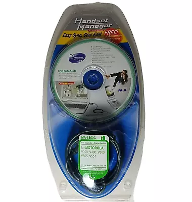 Handset Manager USB Data Suite MA-8860C Motorola V300-V400 /V505/v557/V600/ ROKR • $14.95