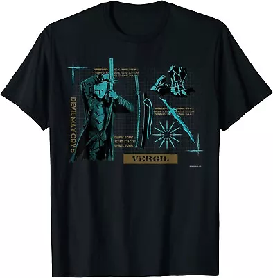 Devil May Cry 5 Vergil T-shirt Black L Size Capom Japan Cosplay • $65