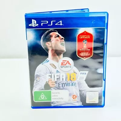 FIFA 18 Sony Playstation 4 PS4 Game - EA Sports Soccer Free Postage • $14.99