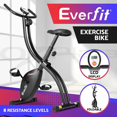 Everfit Exercise Bike X-Bike Folding Magnetic Bicycle Cycling Flywheel Fitness • $149.95