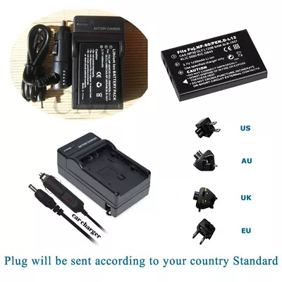 £15.59 • Buy Camera Battery+Charger For TOSHIBA CAMILEO S10 H20 P10 P30 H10 NP-60 PDR-BT3