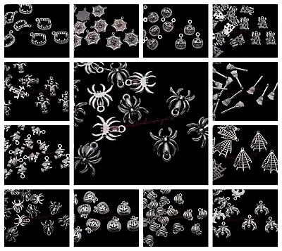 £2.49 • Buy Tibetan Silver HALLOWEEN Spooky Theme Charms Gothic Witch Ghost Pumpkin Pendant