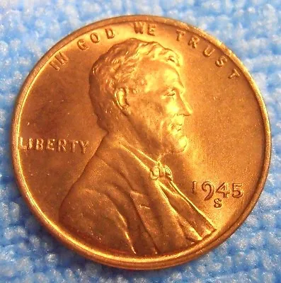 1945 S BU Lincoln Cent - Beautiful Coin From A Nice Roll • $4.95