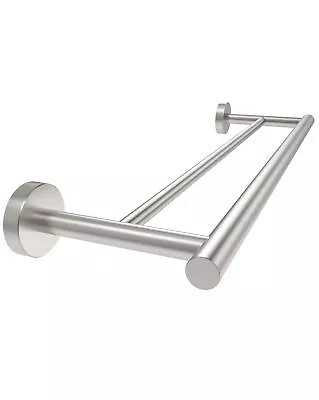 Double Towel Bar Brushed 18 Inch 304 Stainless Steel Towel Rack For Bathroom... • $36.33