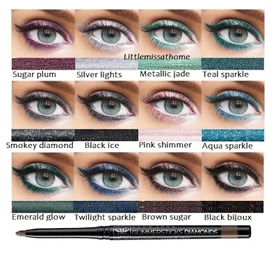 AVON TRUE COLOUR GLIMMERSTICK DIAMONDS EYELINER Shimmer Twist Pencil Eye Liner • £3.50