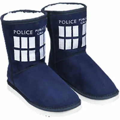 Doctor Who - TARDIS Boots (Ladies Size 8) NEW The Robe Factory • $65.85