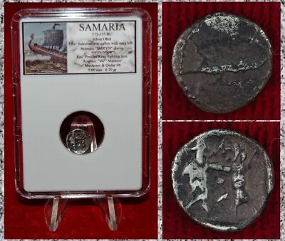 Ancient Coin SAMARIA Phoenician Galley Persian King Lion Silver Obol RARE COIN! • $69.30