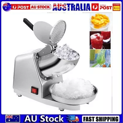 Electric Ice Crusher Shaver Commercial Machine Snow Cone Maker 85KG/H 2200R/min • $60.99