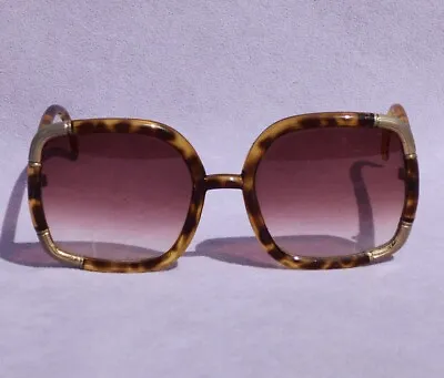 Vintage TED LAPIDUS Designer Sunglasses PARIS W/Rose Lenses TORTOISE SHELL Frame • $95