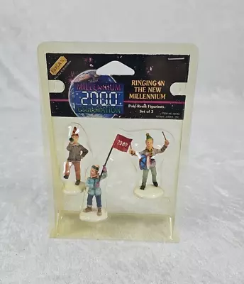 Vintage Lemax Village Ringing In The New Millennium 2000 Figures Accessories NOS • $11.97