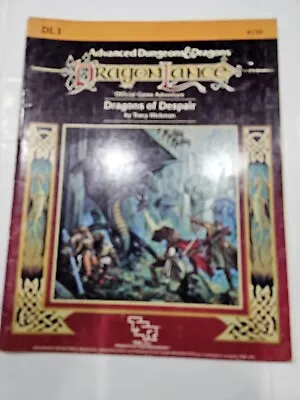 Advanced Dungeons & Dragons Dragon Lance Dragons Of Despair 9130 TSR DL1 • $8.99