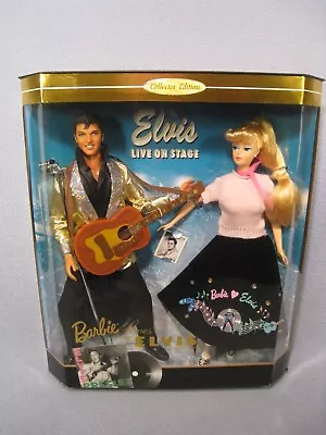 Nice Barbie Loves Elvis Collector Edition Doll Set 1996 Mattel #17450 NRFB • $170.95