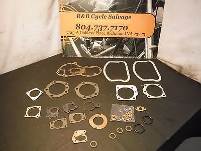 Harley Davidson NORS PANHEAD 1955-1965 74  74 FL FLH Engine GASKET SET 17028-48A • $11.50