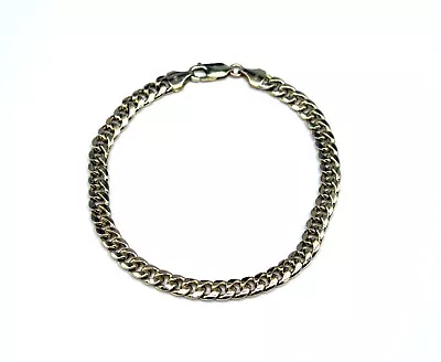 Unisex Solid 10K Yellow Gold 7.8gms 6mm Cuban Curb Link Bracelet 9-Inch - Italy • $499.95