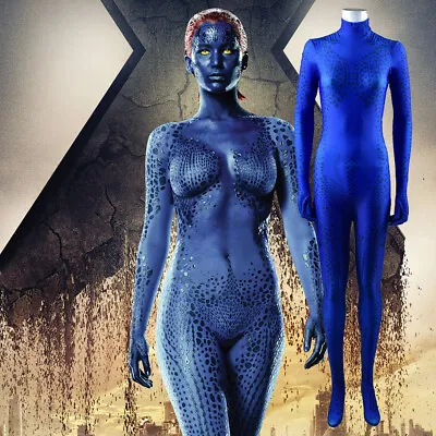 $49.99 • Buy X-Men Mystique Jumpsuit Superhero Bodysuit Cosplay Costume Adult Kids Halloween