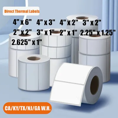 2x1 2x2 4x6 3x1 3x2 4x3 2.25x1.25 4x2 2.625x1 Direct Thermal Shipping FBA Labels • $8.99