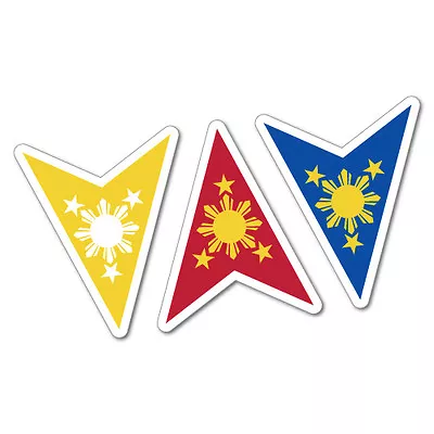 $4.22 • Buy Philippine Flag Sun Stars Sticker Flag Bumper Water Proof Vinyl #6779EN