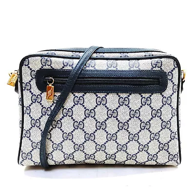 Vintage Gucci Crossbody Bag  Navy Blue PVC 1277111 • $51