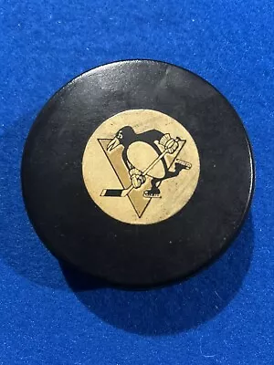 Vintage Pittsburgh Penguins 1973-77 Art Ross Converse Hockey Puck • $199.99