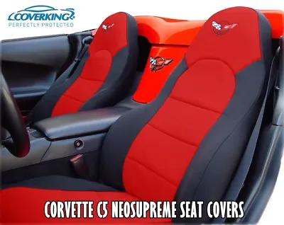 Chevy Corvette C5 Coverking Neosupreme Custom Fit Seat Covers With C5 Logo 97-04 • $229.99