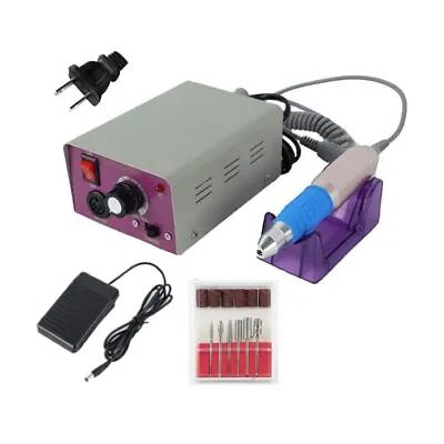 Professional Nail Drill Machine 25000 RPM Electric Nail File Kit With Foot Pedal • $29.50