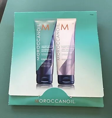 Moroccanoil BLONDE PERFECTING Purple Shampoo & Conditioner  Pack ~0.35oz/10ml Ea • $10.44