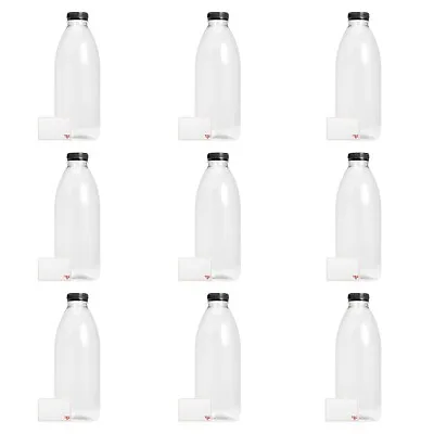 £140.95 • Buy TEC Juice Bottles 1 Litre Round Clear Plastic Lids 9 Pack Or Bulk 30% Recycled