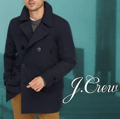 J.Crew Men's Primaloft Cotton/Nylon Fulton Peacoat Midnight Navy XS NEW • $169.99