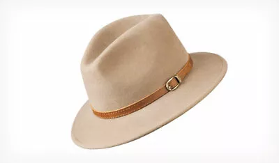 £34.99 • Buy Brand New Olney Safari Wool Felt  Outdoor Showerproof  Crushable Fedora Hat E159