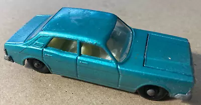 Vintage 1968 Lesney Matchbox Series No. 53 Ford Zodiac MK IV Blue Diecast Car • $7.99