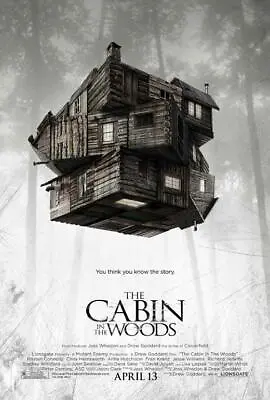 THE CABIN IN THE WOODS Movie POSTER 11 X 17 Kristen Connolly Chris Hemsworth B • $11.95