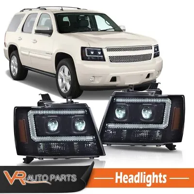 Fit For 2007-14 Chevy Tahoe Suburban Avalanche New LED DRL Headlight Lamps LH&RH • $165.68