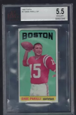 1965 Topps Football #17 Babe Parilli Sp Bvg 5.5 • $16.99