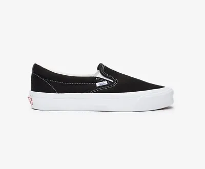 VANS VAULT OG Classic Slip-On LX Canvas Black / True White Size UK6.5 EUR 40 • £29.99