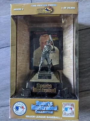 NEW MICKEY MANTLE-Sports Illustrated-Fine Pewter Sculpture W/COA Limted Edition  • $16.99