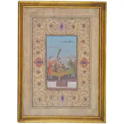 Antique Indian Mughal Empire Miniature Painting • $4000