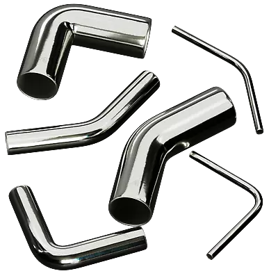 STAINLESS STEEL MANDREL EXHAUST BENDS TUBE ELBOWS 45 90 DEGREE 13mm OD -102mm OD • £14.95