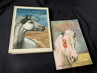 Vintage Marguerite Henry Book Lot Of 2 Misty San Domingo Wesley Dennis Lougheed • $22