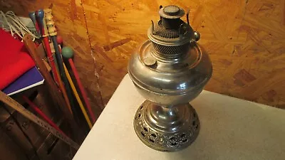 Antique Nickel Finish B & H Oil Lamp Parts • $24.99