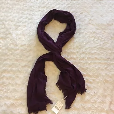 J. Crew Burgundy Viscous Scarf NWT • $18