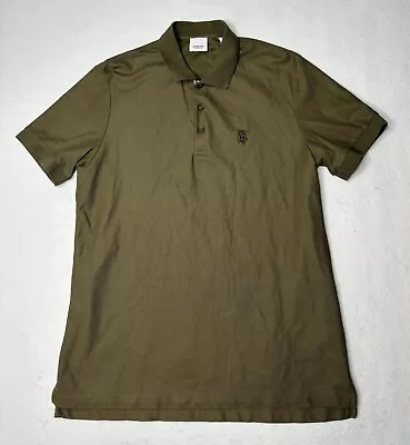 Burberry London Polo Shirt Mens Size Large Olive Green • $51