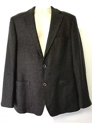 IBIZA Men's Brown REMO Check Plaid Wool Blend Multi Color Blazer Jacket Size 42R • $132.30