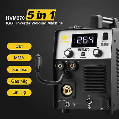 5IN1 MIG CUT TIG MMA Welder 250A Gas/Gasless MIG Welder Air Plasma Cutter Combo • $338